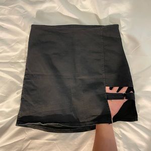 Black skirt with detailing